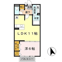 立花駅 徒歩9分 1階の物件間取画像